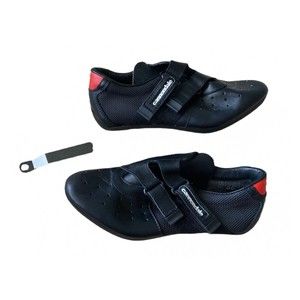 Cannondale Cycling Shoes US Sz 7.5  EU 38 Black/Red Leather Mesh w/Tool Italy